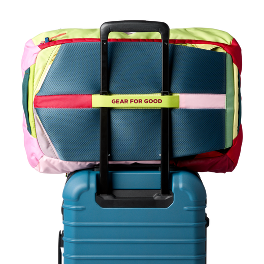 Pass-through strap for roller bags