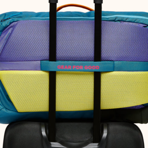 Pass-through strap for roller bags